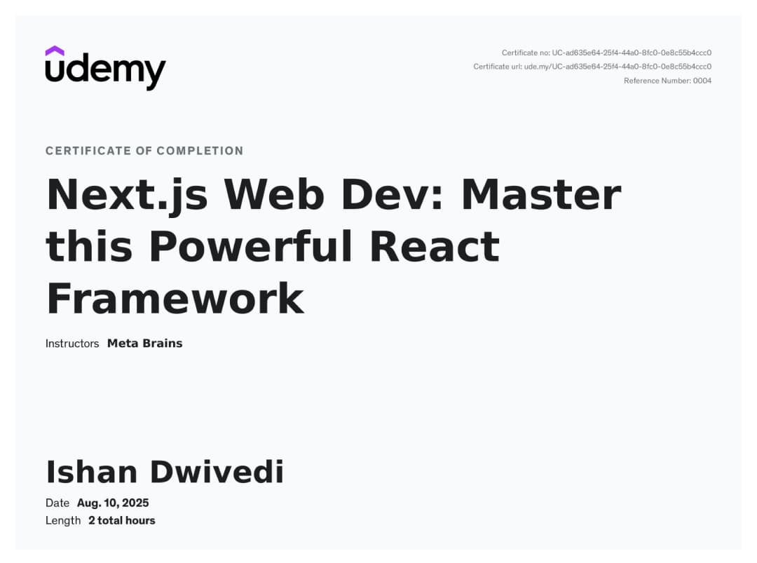 Next.js Web Dev: Master this Powerful React Framework